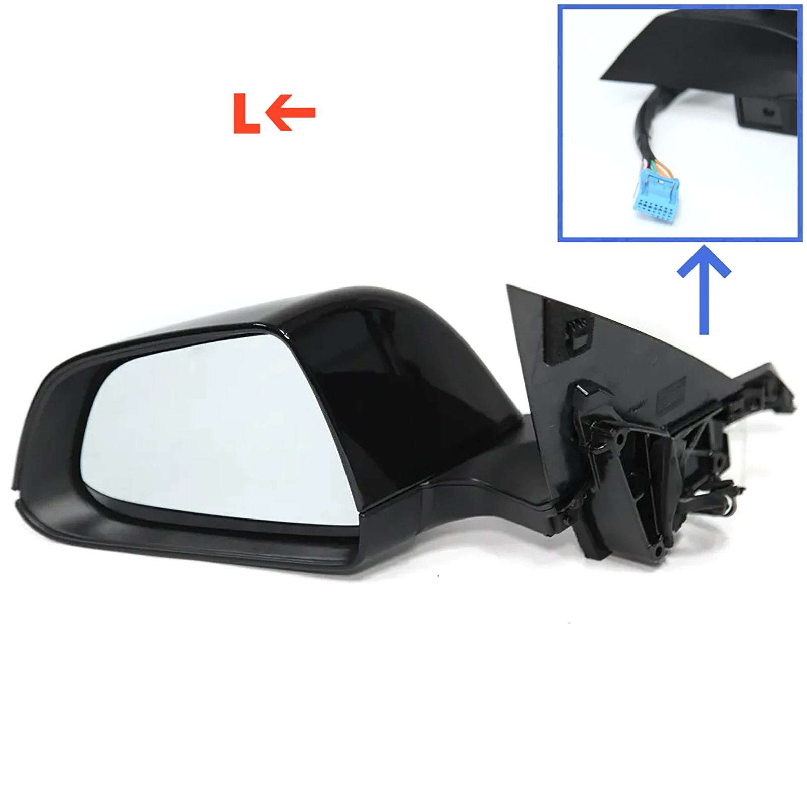 1Pc For Tesla Car Left/Right Side Rearview Mirror Assembly Power Fold For Tesla Model 3 2017-2023 Auto Accessories Replace Parts