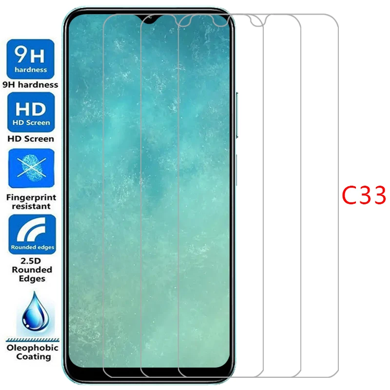 Защитная пленка для экрана Realme C33, защитное закаленное стекло на realmec33 c 33 33c, пленка для телефона, стекло Realmi Real Me Reali Relme Reame