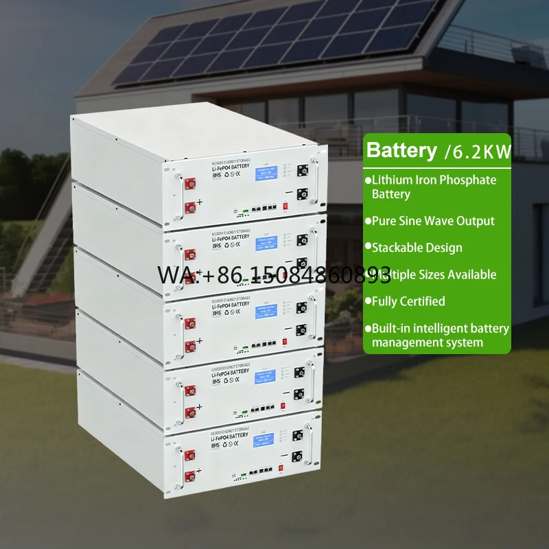 Hybrid Grid Solar Energy System With Lithium Battery Inverter Complete Kit Home Off Grid Solar Power System