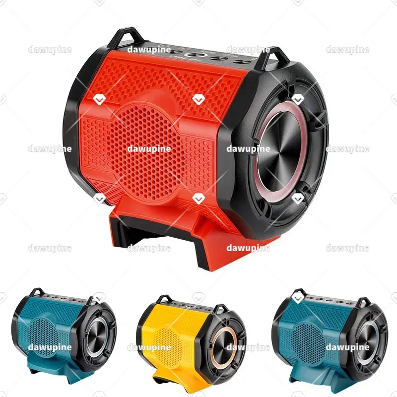 

3D Surround Sound HiFi Portable Bluetooth Speaker Audio Sound For Makita For DeWalt For Bosch For Milwaukee 18V Lithium Battery