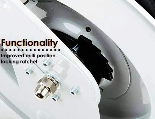 Oil Hose Reel Retractable 1/2" Inch x 50' Foot Long Premium Commercial SAE100R1AT Hose Max 2320 PSI Industrial Dual Ar