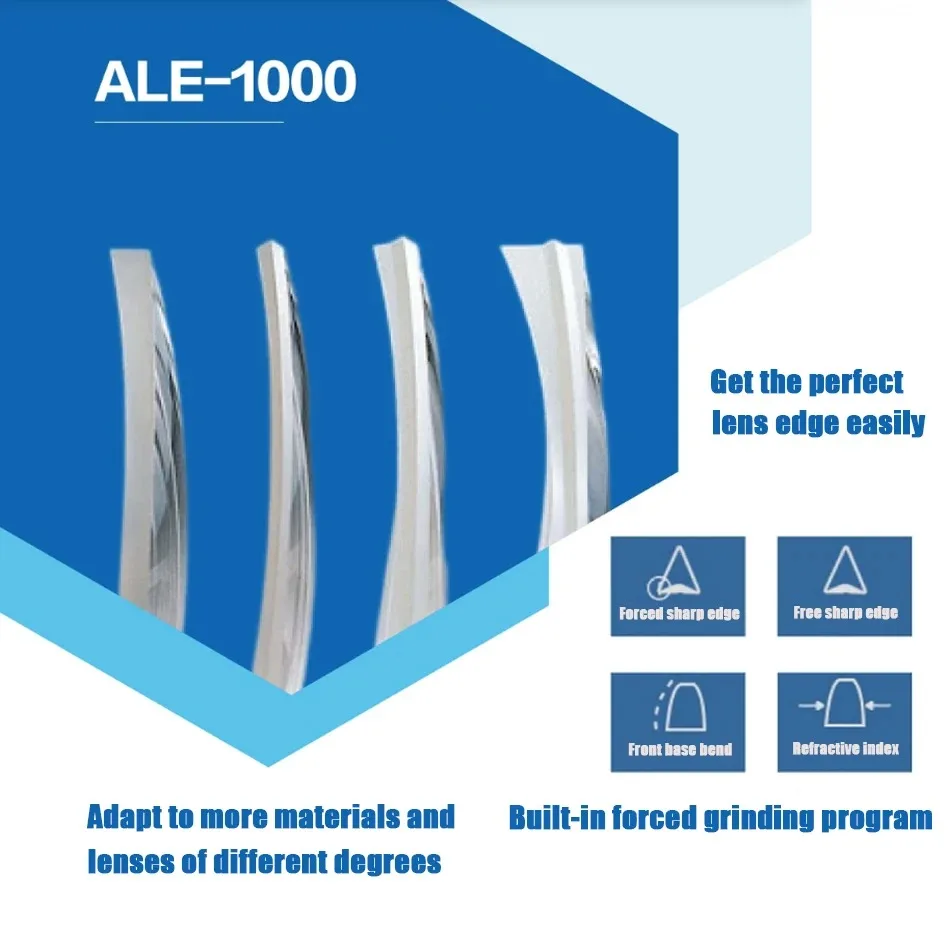 Aist Optical Equipment ALE-1000 Fully Automatic Template-Free Edge Grinding Machine for Eyeglass Lenses ST-1200 Optical Scanner