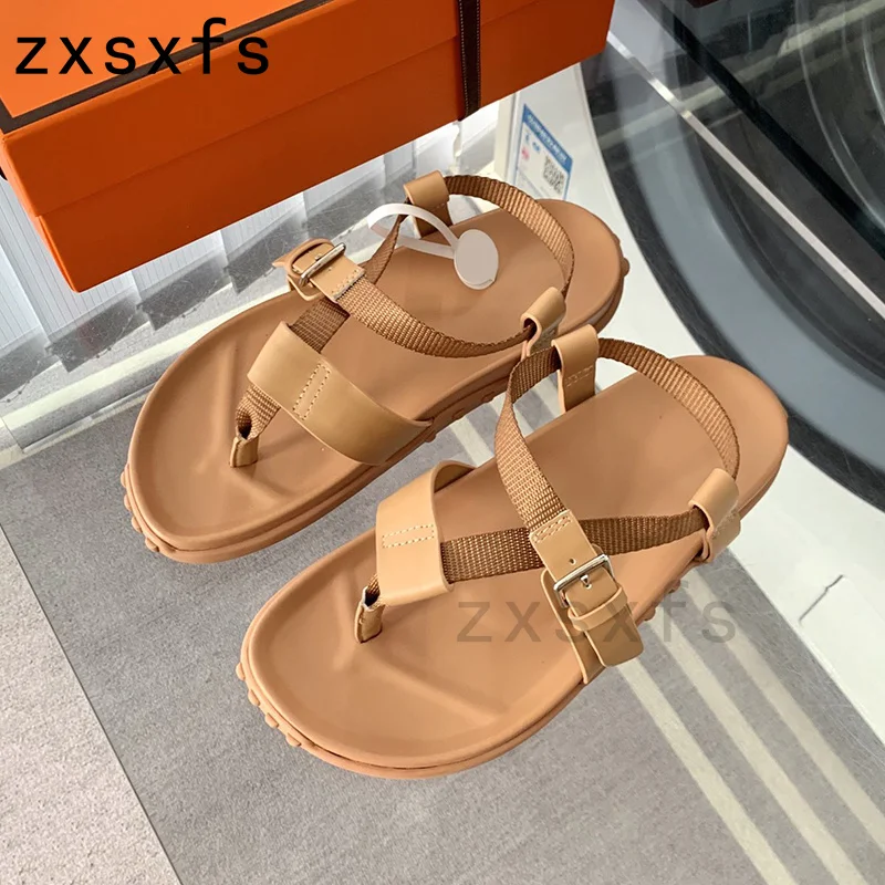 

Summer FlipFlops Beach Shoes For Woman Sandals Sexy Flat Sandals Designer Holiday Brand Sandalias Mujer 2024