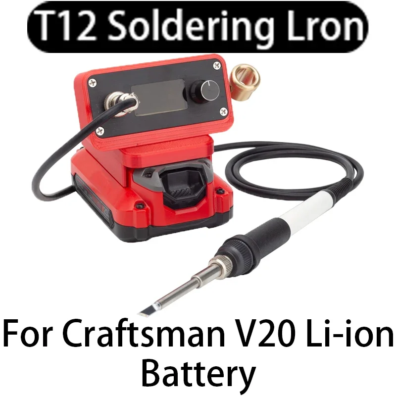 

Quick Heating T12 soldering station welding iron version STC For Craftsman V20 Li-ion battery T12 Digital Soldering Iron