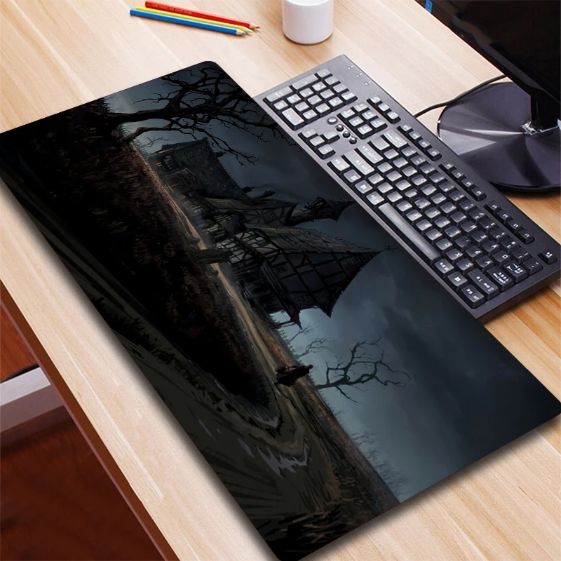 GuJiaDuo Fantasy Art Gamer 400x900 Large Size Mouse Pad Notebook Keyboard Table Desk Mat Lockedge Art Mousepad Stuff Accessories