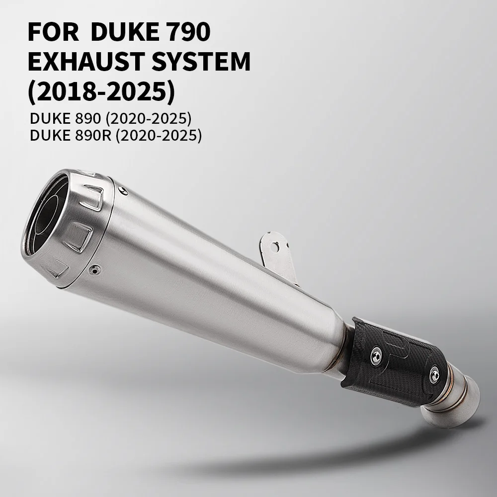 

For duke790 2018-2025 motorcycle exhaust system modification link pipe with muffler duke890 duke890r