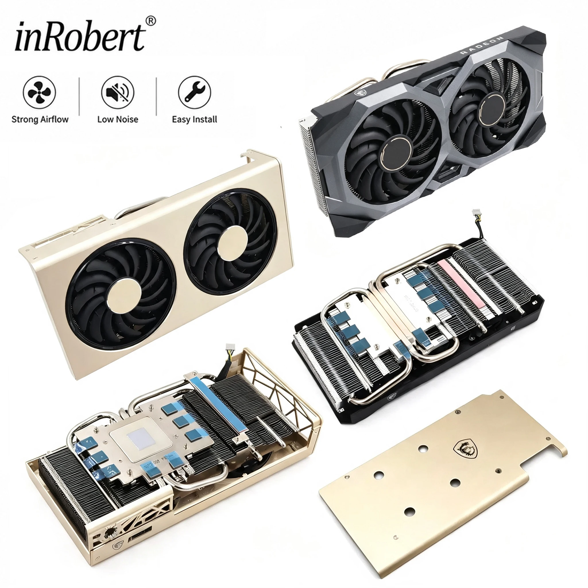 for-msi-rx-5700-5700xt-evoke-5600-5700-5700xt-mech-video-card-heatsink-with-backpalne-rx5600-rx5700-rx5700xt-gpu-radiator