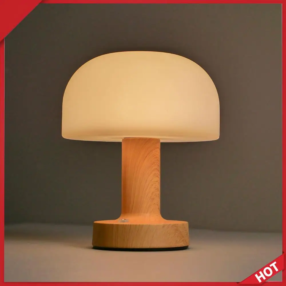 

Ретро-светильник в форме гриба с сенсорным управлением и регулировкой яркости для кофейни, спальни, домашнего декора