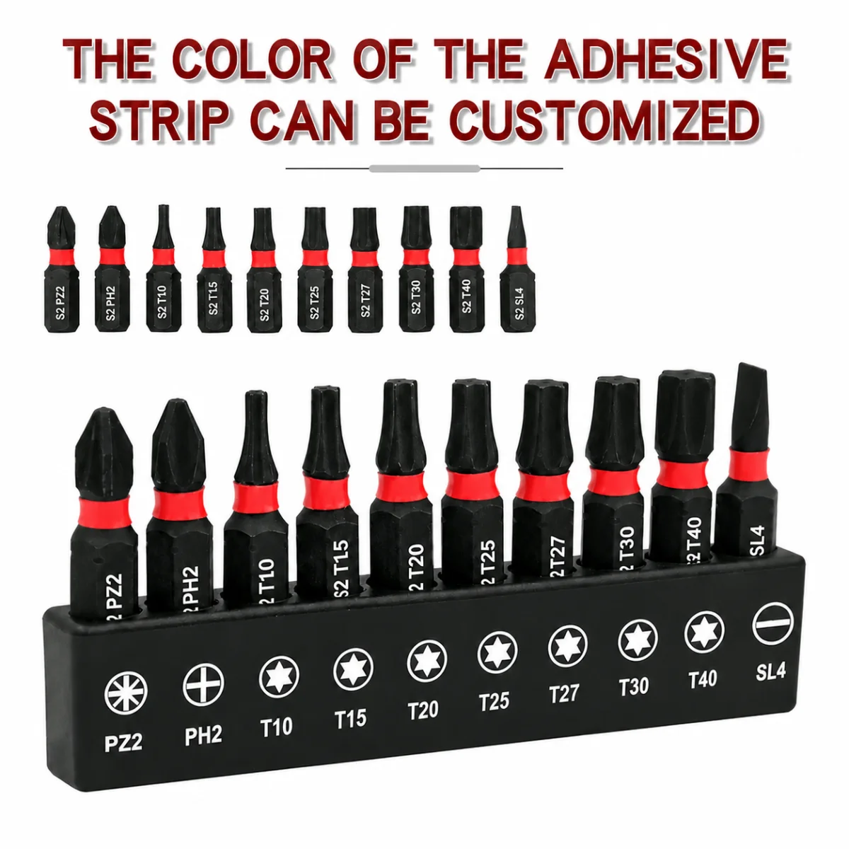 10 Pieces of Impact-Resistant S2 Steel Safety Torx Bits 25mm, Strong Magnetic, Non-Slip, High Hardness, Wear-Resistant