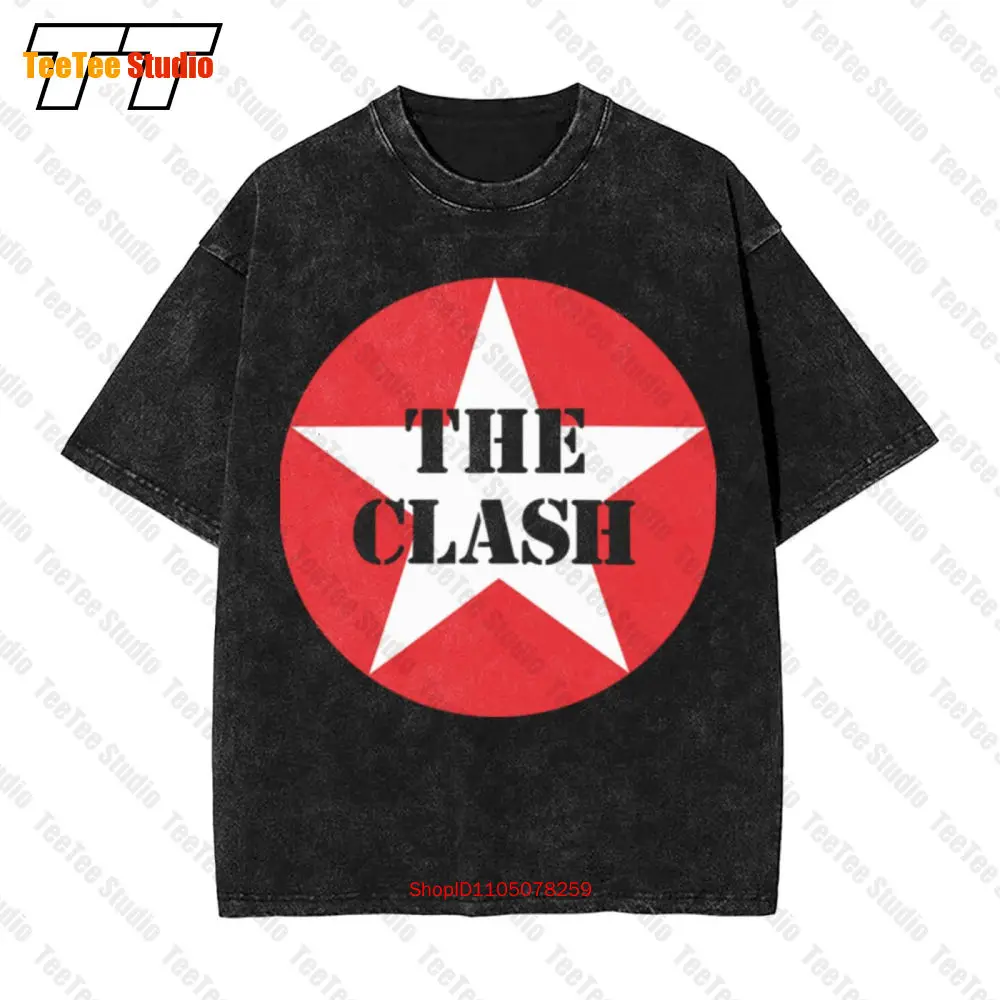

Винтажная футболка большого размера с логотипом The Clash'Star POQQ