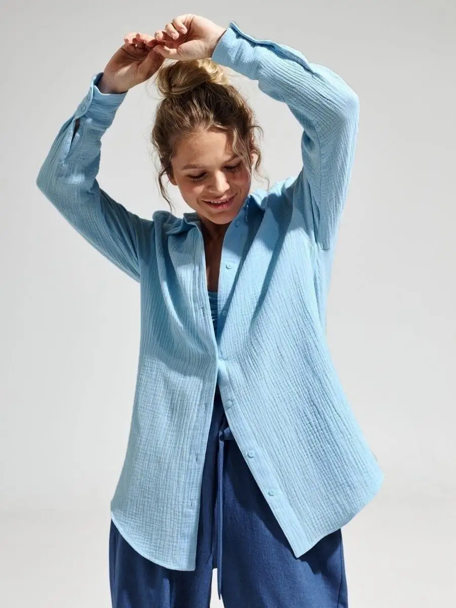 100% 순면 린넨 루즈 블라우스 여성용 긴팔 턴다운 티셔츠 싱글 버튼 오피스룩 가을 캐주얼 셔츠 베이직 탑