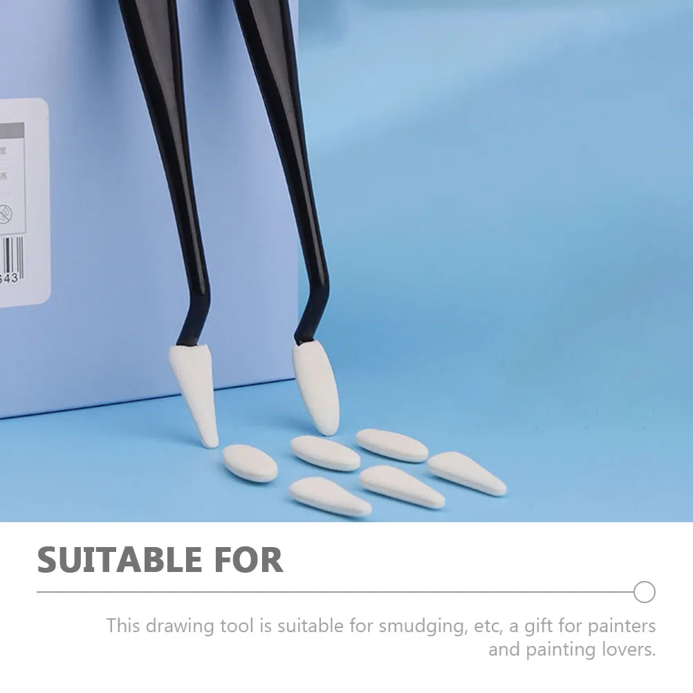 2pcs Sketch Eraser Sponge Wiper Drawing Tools for Artists Students Blending Stumps Set Charcoal Tool