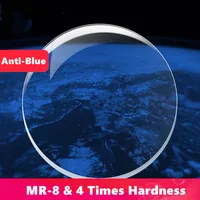 MR-8 Super resistente 4 veces dureza serie Anti luz azul lente 1,61 1,67 lente graduada óptica miopía hipermetropía lentes HMC