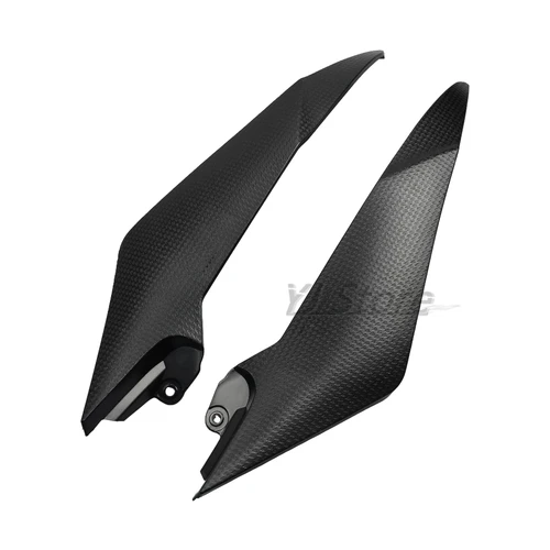 Imagen 2 del producto Ajuste para Yamaha YZF R6 2008 2009 2010 2012 2013 2014 2015 cubiertas laterales de tanque de gasolina de motocicleta carenado de Panel negro sin pintar
