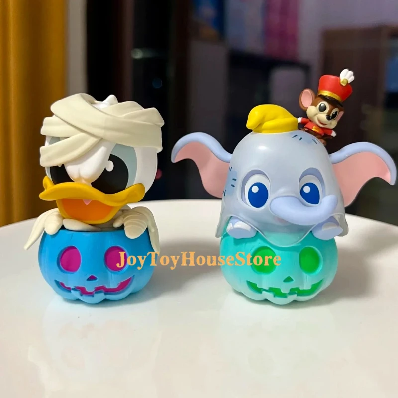 

Горячие игрушки Disney, Микки Маус и друзья, серия тыквы, слепая коробка, кавайная мультяшная фигурка Микки, подарки на Хэллоуин для детей