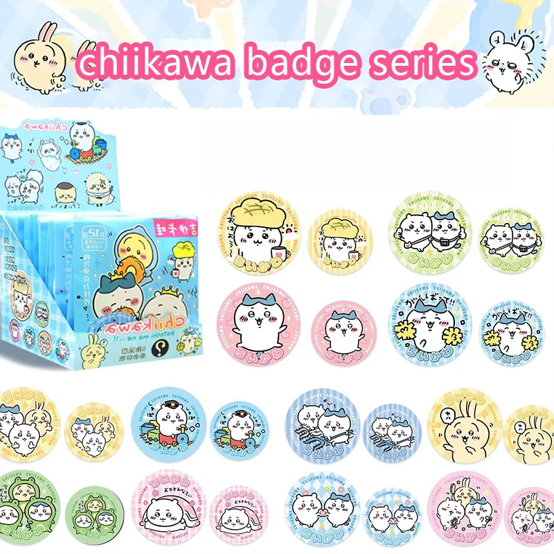 Chiikawa Badge Blind Box Anime ハチワレ Hachiware うさぎ USAGI ちいかわ Cartoon Cute Expression Pin Brooch Bag Clothing Decoration