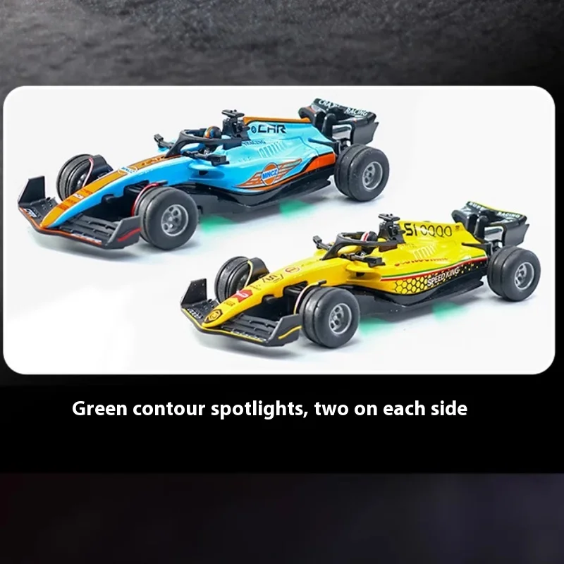 Samochód zdalnie sterowany 1:64, wyścigowy model F1, zabawka dla chłopców, akumulatorowy pojazd dla dzieci, model samochodu RC na prezent.