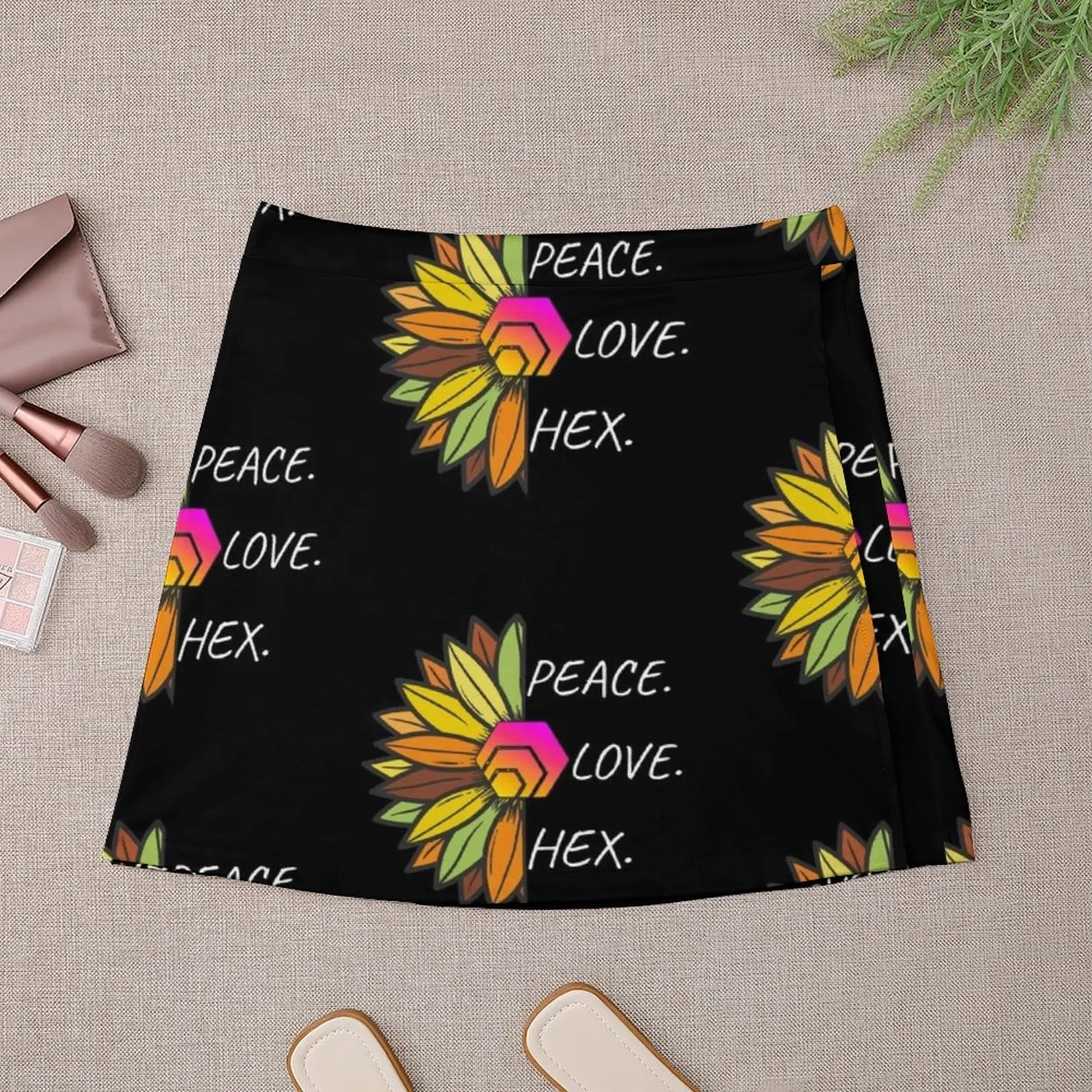 Peace. Love. HEX. Mini Skirt elegant dresses for women Summer women's clothing Mini Skirt