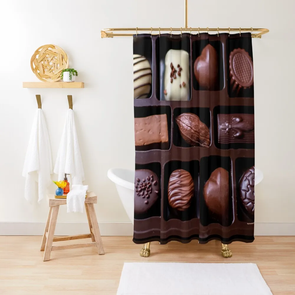 

Boxed chocolates for a chocolate lover Shower Curtain Waterproof Fabric Shower Shower For Bathroom Curtain