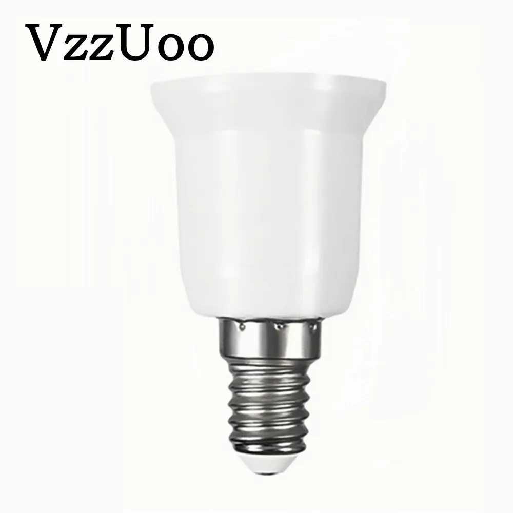 VzzUoo E14 To E27 Adapter Conversion Socket Fireproof Plastic Converter High Quality Material Socket Bulb Adapter Lamp Holder