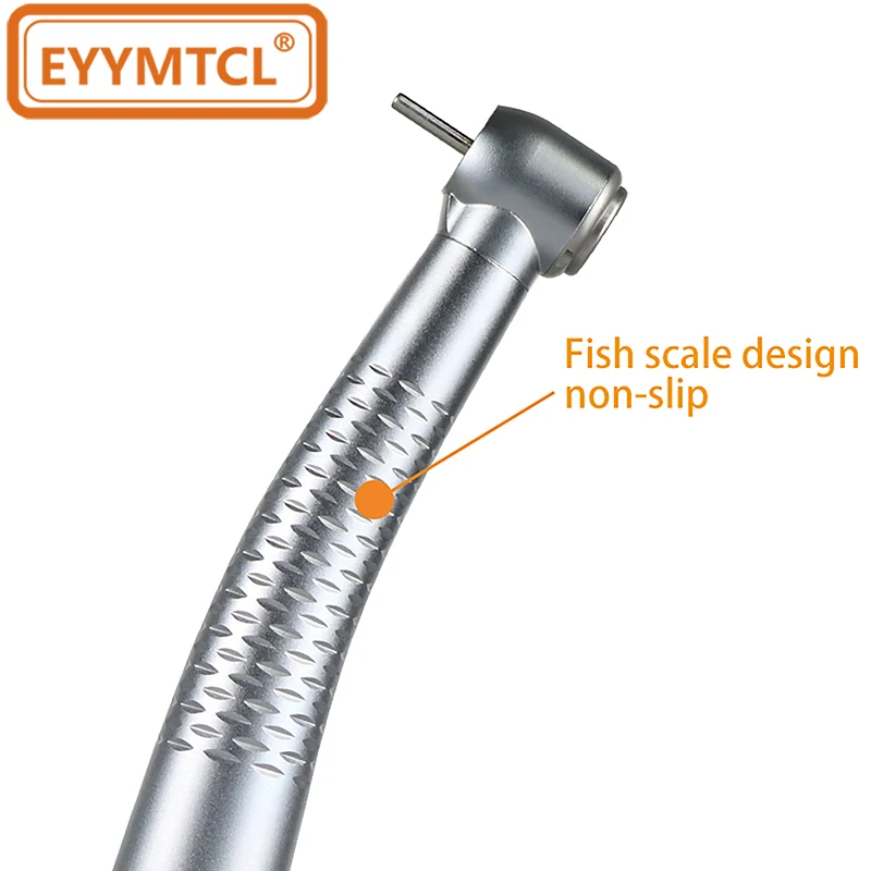 EYY Dental High Speed 5 LED Handpiece Air Turbine 4/2 Holes Push Button 5 Water Sprays Ceramic Bearing Rotor Dentist Tools