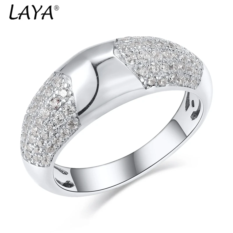 

LAYA Finger Bilateral Zircon Ring For Women 925 Sterling Silver High Quality Personalized Design Fashion Jewelry 2025 Trend