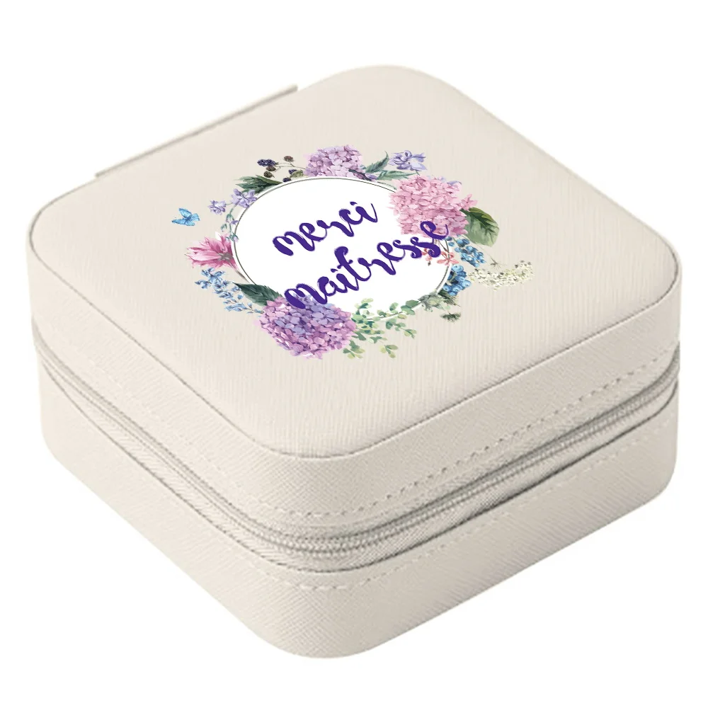 Women's Portable Jewelry Storage Box Travel PU Leather Organizer Earrings Necklace Rings Jewelers Boxes Ornaments Jewelry Box