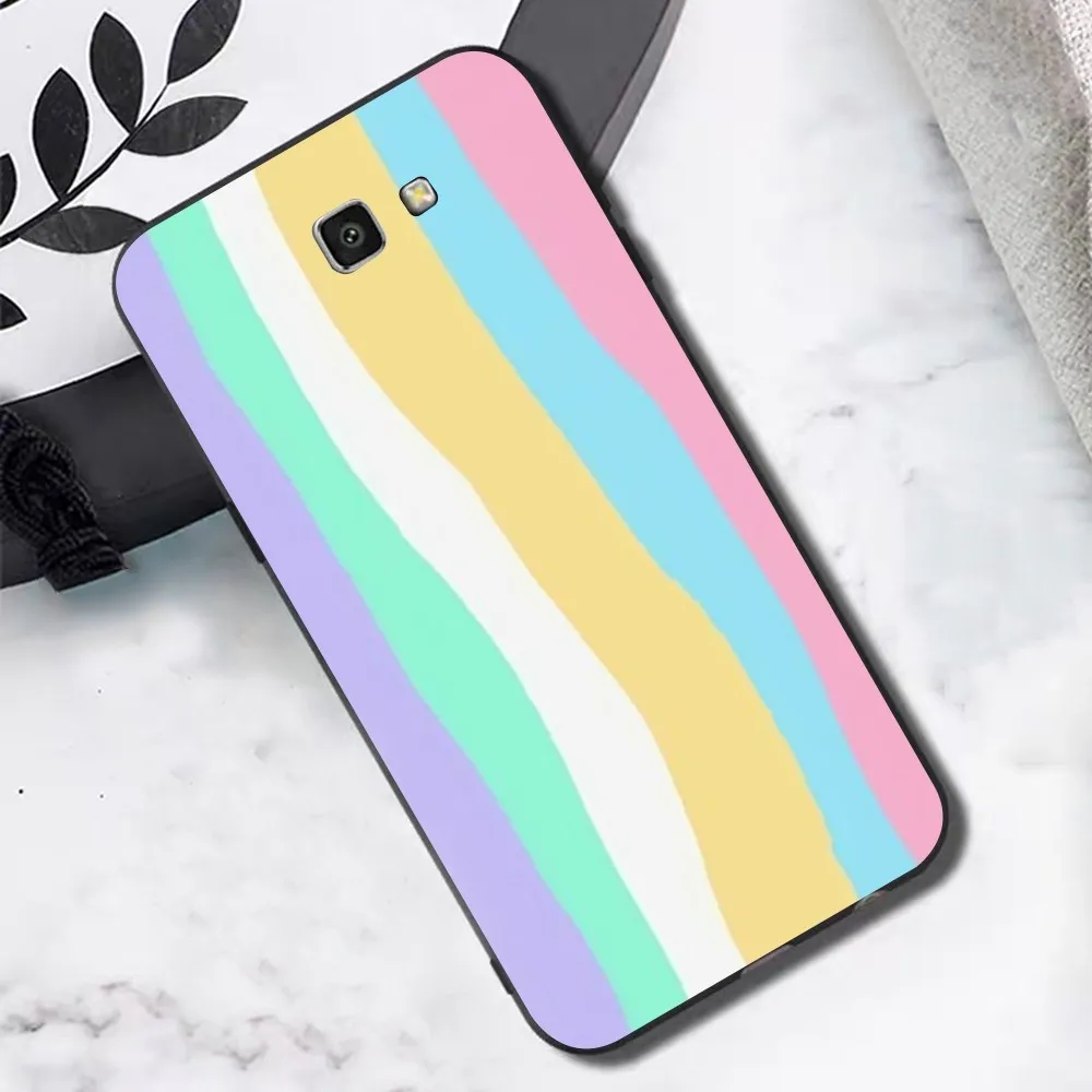 Rainbow Color Drew Cute Phone Case For Samsung A 13 21 30 31 32 51 52 53 70 for Huawei Honor 50 60 70 for OPPO vivo