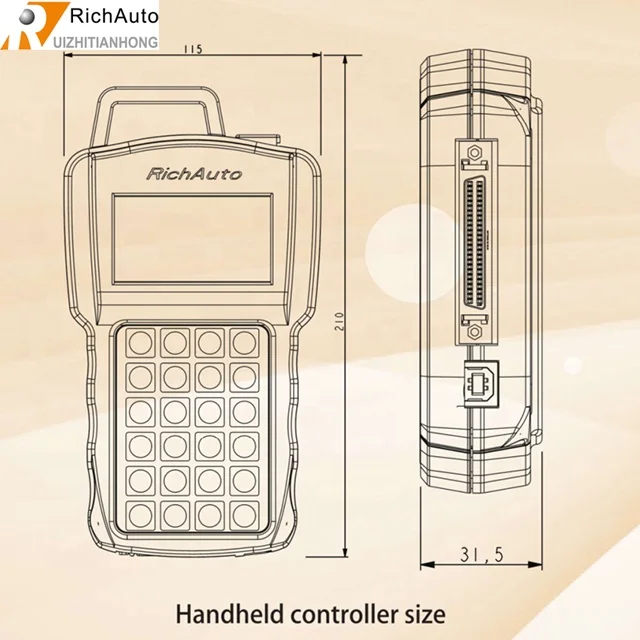 أجزاء آلة النجارة جهاز توجيه الخشب جهاز التحكم عن بعد نظام التحكم RichAuto B18 DSP