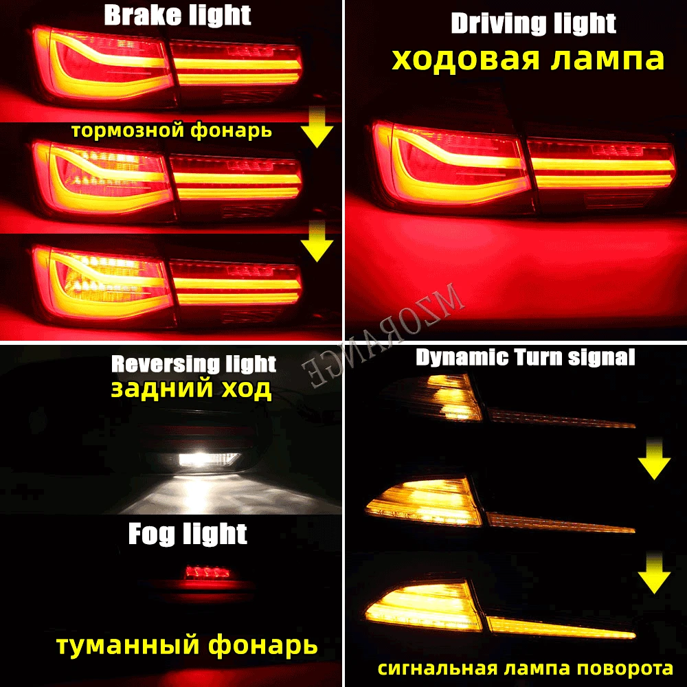 LED Rear Tail Light For BMW 3 Series F30 F35 F80 2014 2015 2016-19 Dynamic Turn Signal Brake Warning Reflector Lamp Car Assembly