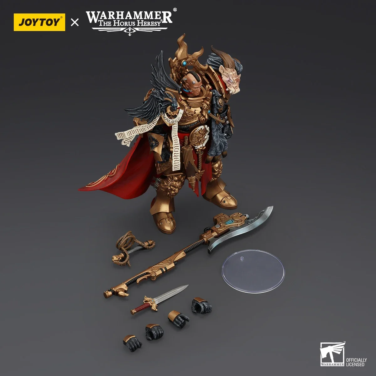 [Pré-venda] JOYTOY Warhammer The Horus Heresy Action Figure Constantin Valdor Anime Estatueta conjunta modelo móvel brinquedo coletor