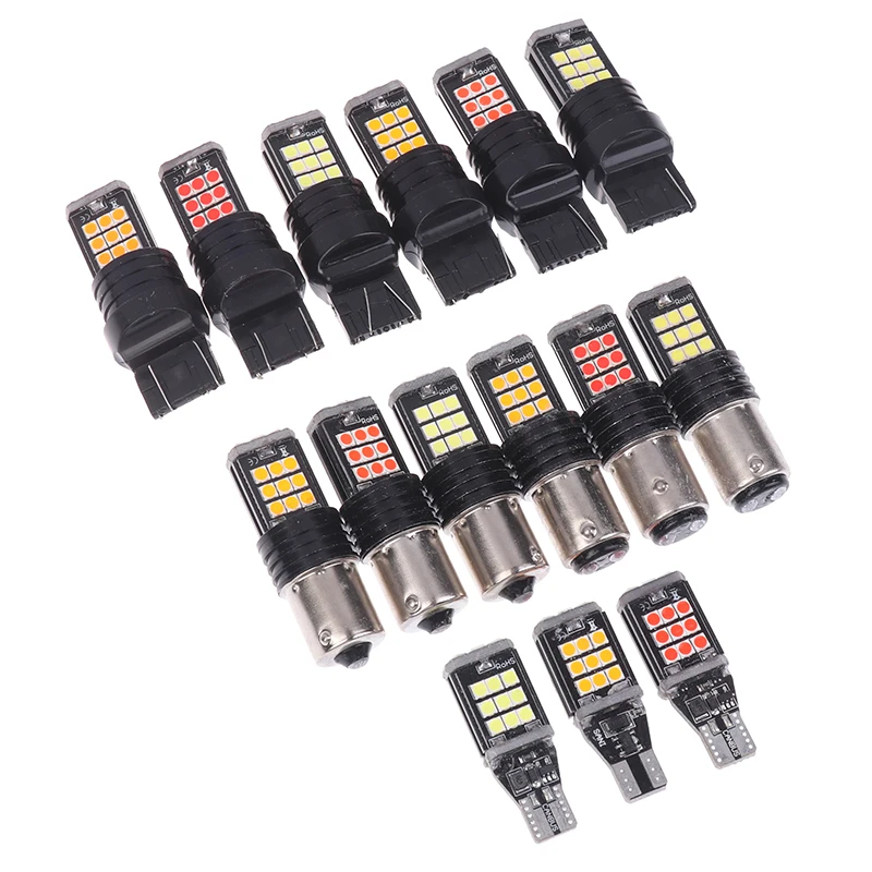 T20 1156 T15 3030 24SMD Led سيارة LED كشافات خلفية للسيارة بدوره مصباح إشارة الفرامل الذيل احتياطية الضوء الأحمر