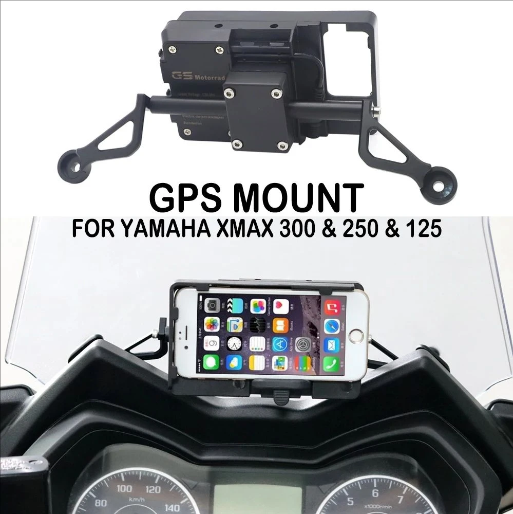 

For Yamaha XMAX300 XMAX250 XMAX125 X-MAX XMAX 300 250 125 New GPS Smart Phone Navigation Mount Mounting Bracket Adapter Holder