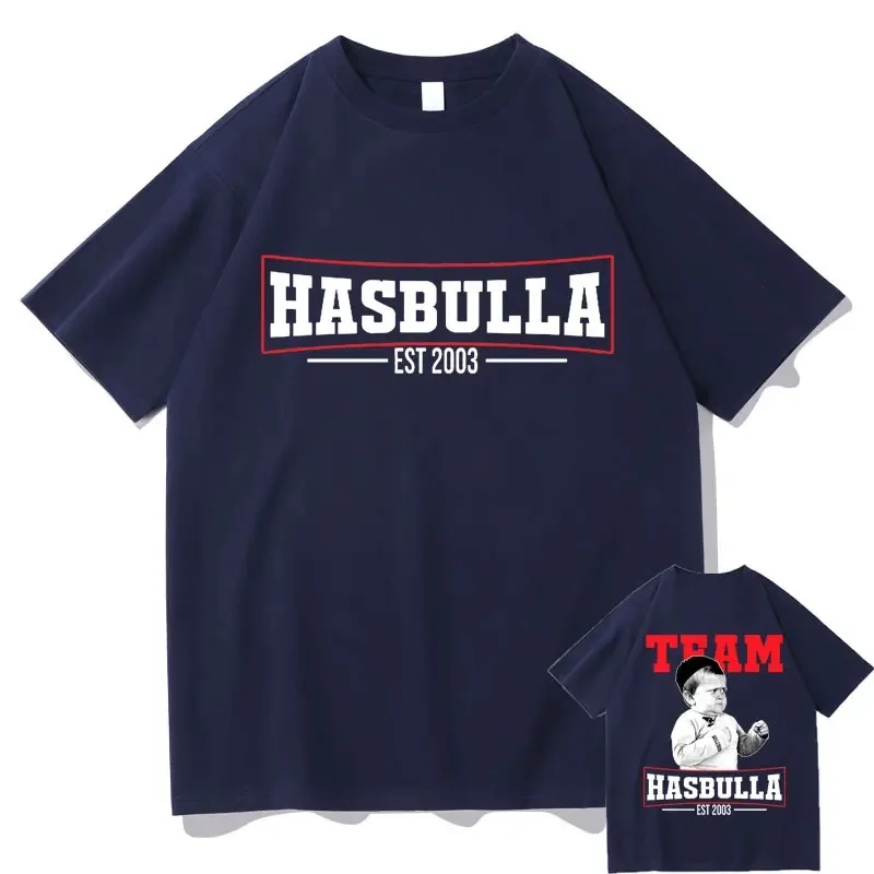 Funny Team Hasbulla Magomedov T Shirt Russia Mini Khabib Blogger Fighting Meme T-shirt Men Oversized Tshirt Male Fan Gift Tees