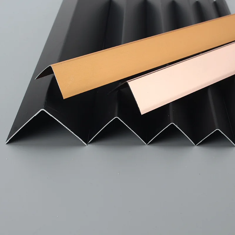 Wholesale Corner Protection Strips Aluminum Alloy Metal Wall Protection Strips Corner Anti-Collision Stickers