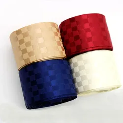 10 Yards 25MM 38MM Lattice Square ribbon DIY For Hair Bows Clothing Materials Gift Packaging Crafts Giplaid Handmade Tape