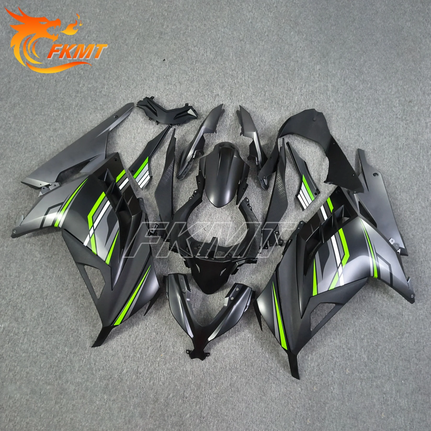 

The new ABS Full Fairing Kit Fit For KAWASAKI NINJA300 ZX300 2013 2014 2015 2016 2017 Custom Fairings Kits Bodywork Shell