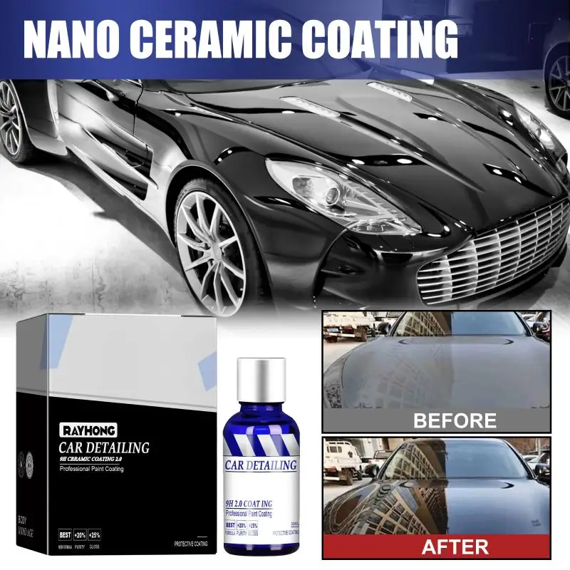 Automotive Ceramic Nano Coating Solution Superhydrophobic Crystal Plating Film Waterproof Nano Ceramic Refurbished Car Paint
