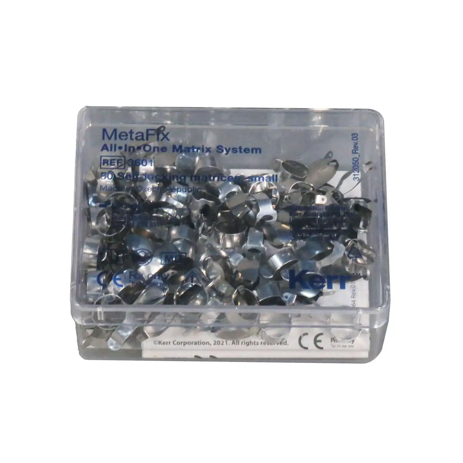 Kerr MetaFix All-In-One Posterior Matrices Medium Size for Class II Restorations Elf-Locking Matrix System Ref 3602 Medium 50pcs