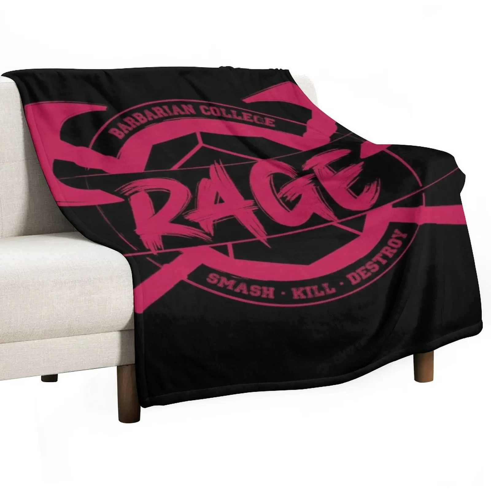 Rage - Barbarian College Throw Blanket Luxury Thicken Furrys blankets ands Blankets