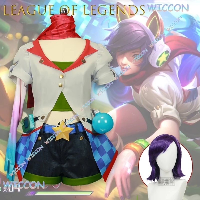 OHaYo/Lol Arcade Ahri Косплей Костюм Полный комплект с париком и обувью Карнавальный комикс Con Анимационный реквизит Хэллоуин Cos