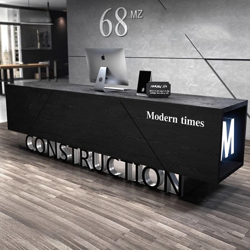 

Ретро минималистичный современный кассовый прилавок, стойка регистрации, элегантный стол, салон красоты, mostrador de Mambo дизайнерская мебель