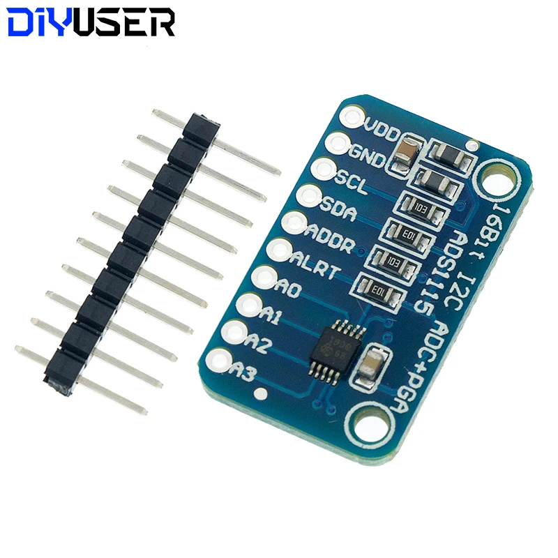 16 Bit I2C ADS1115 Module ADC 4 Channel with Pro Gain Amplifier