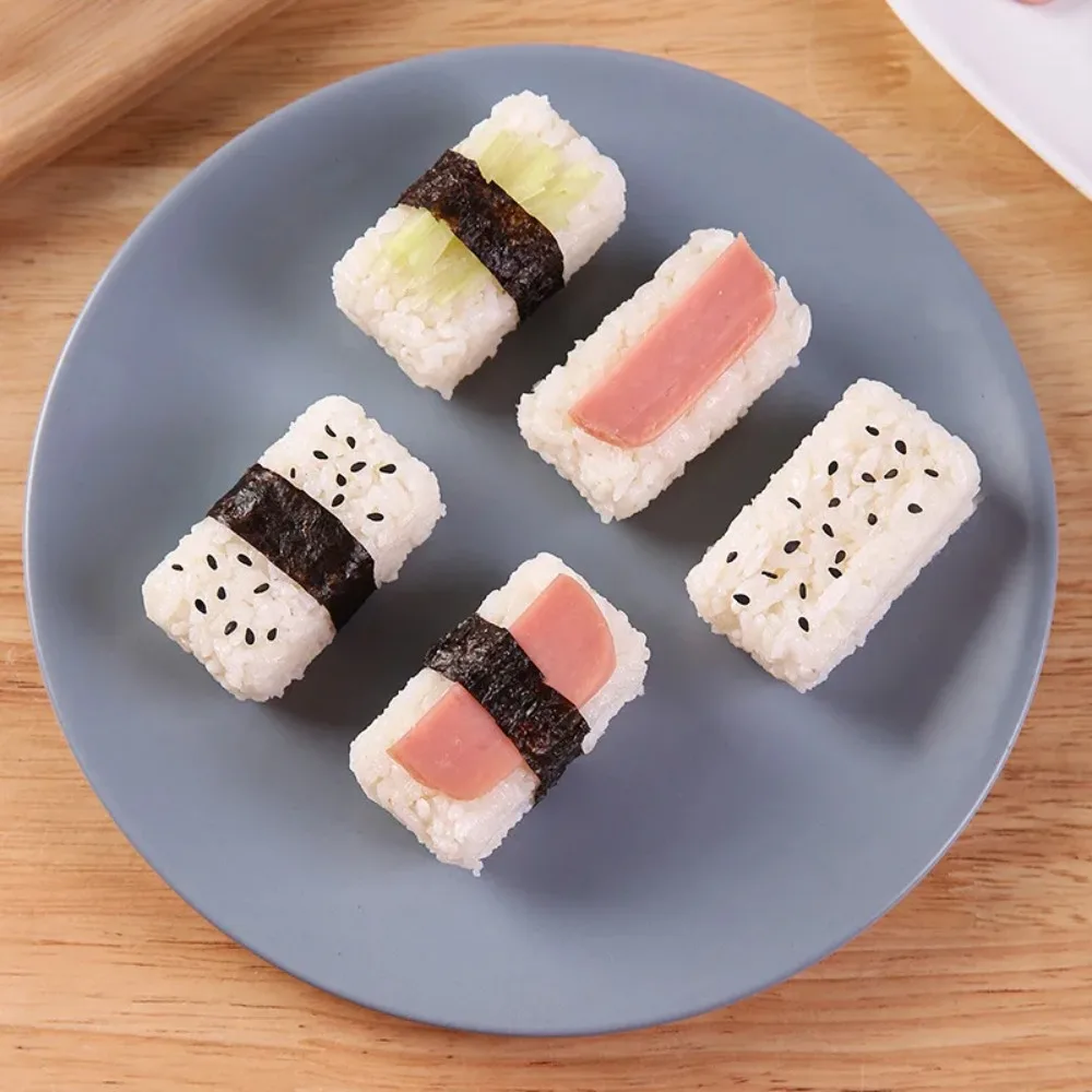 5 Grids Rice Ball Set Mini Square Sushi Roll Mold Bento Press Mold Japanese Food DIY Tools Restaurant Kitchen Accessories