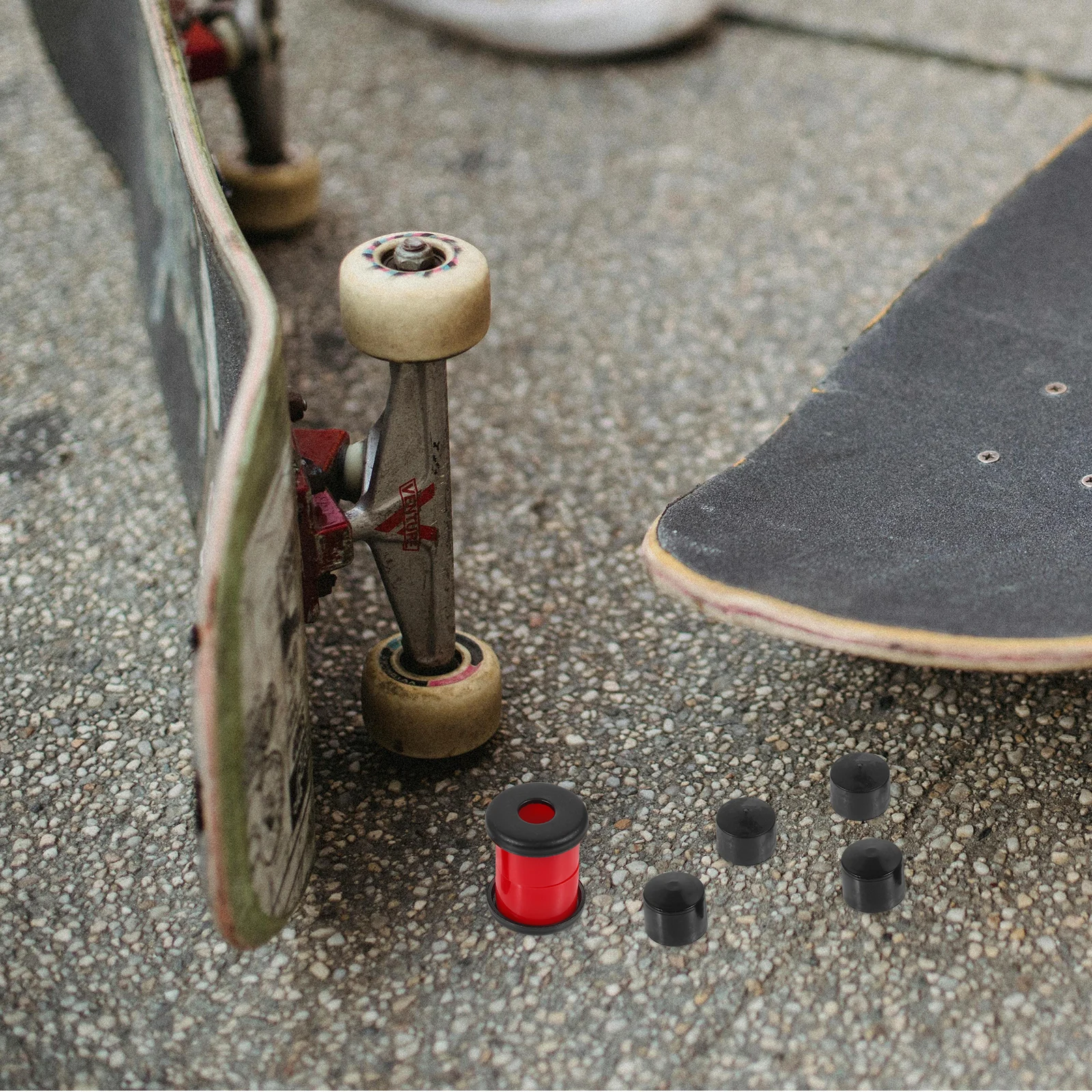 1 مجموعة لوح التزلج امتصاص الصدمات وسادة بو وسادة مقاومة للصدمات لأربع عجلات لوح التزلج الاهتزاز التخميد الاستقرار