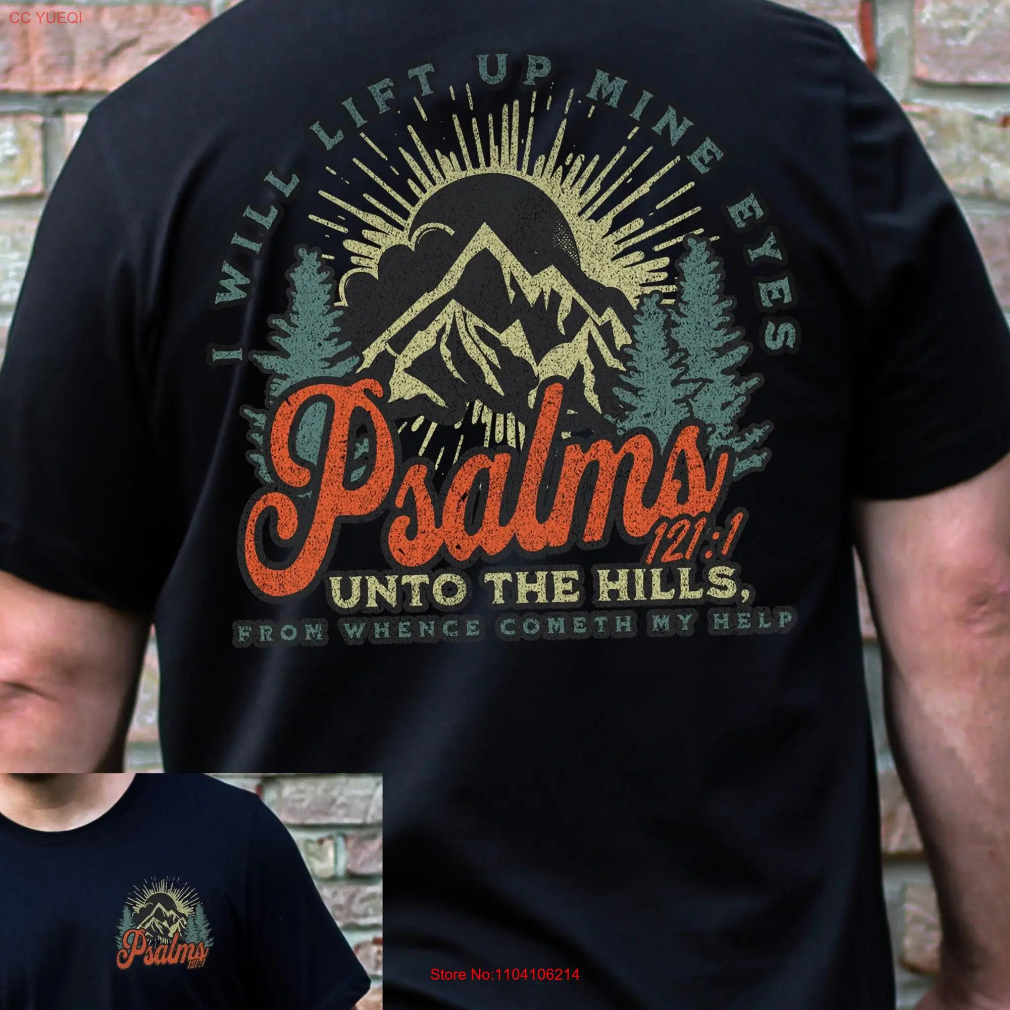 

Mens Christian T Shirt Religious Bible Verse KJV Faith Based Apparel Idea for Dad Clothing Scripture Clothes s Him