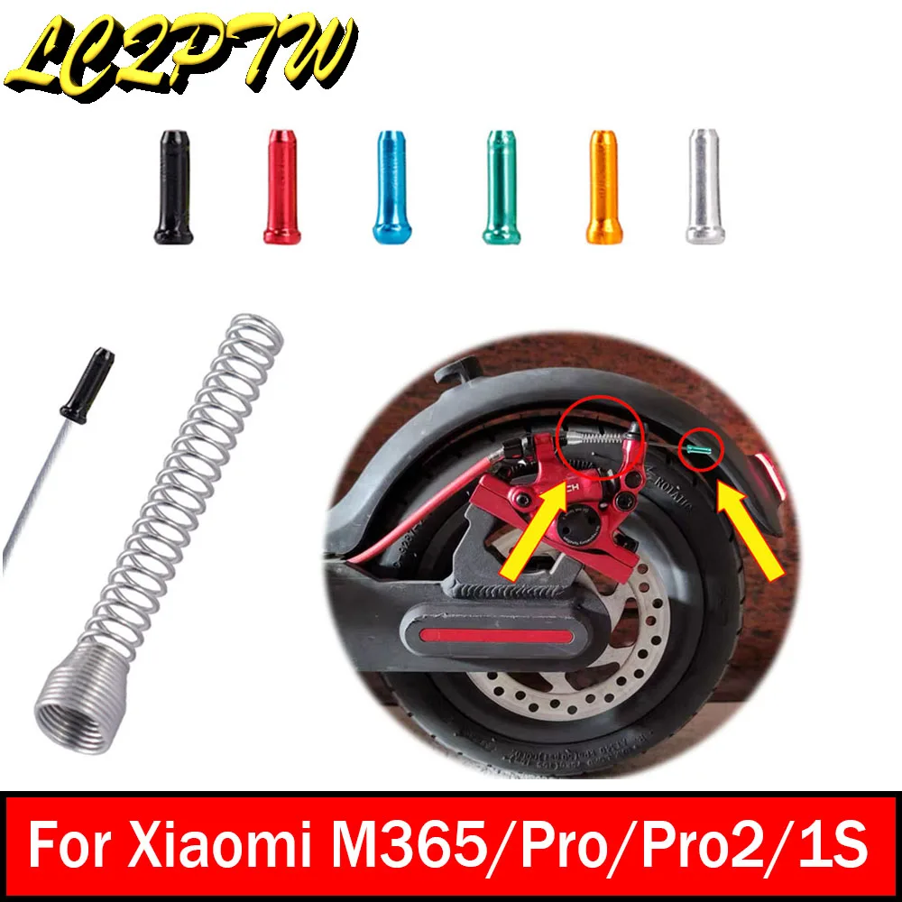 Stainless Steel Retractable Brake Springs Shift Line Color Tail Cap Colorful Universal For Xiaomi M365 Mi3 Pro2 1S Pro Accessory