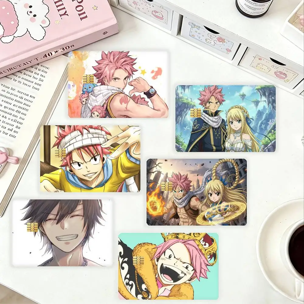 

F-Fairy Tail Anime HD Waterproof Card Skins Protective Stickers for Credit Bank Game Cards