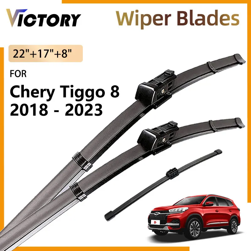 

Front Rear Wiper Blades For Fownix Chery Tiggo 8 Ebro S800 2018 - 2023 2022 2021 2020 2019 Windshield Windscreen Window Brushes