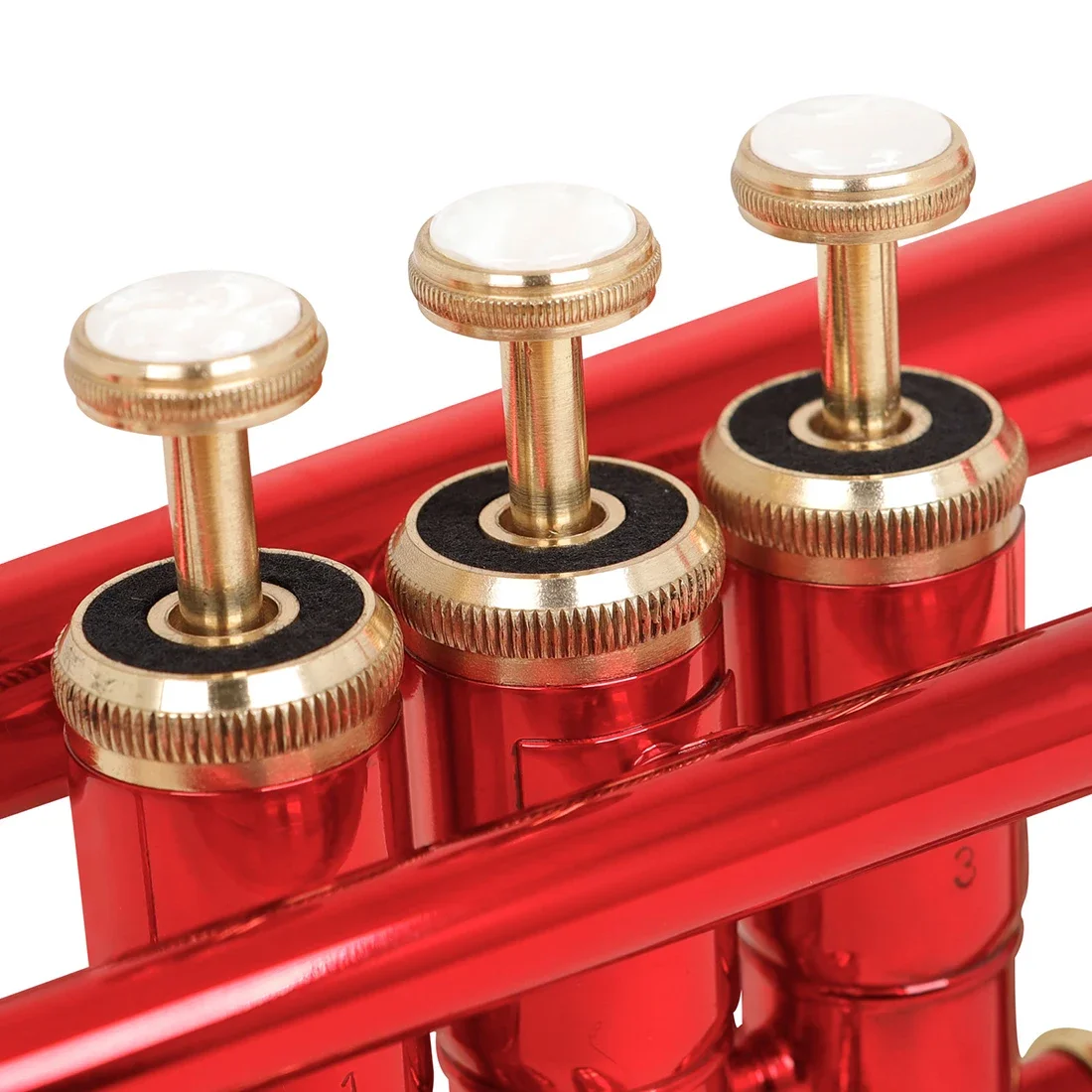 بوق SLADE Bb مع قفازات قطعة الفم وحزام قماش للتنظيف - بوق نحاسي ملحقات وقطع غيار ترومبيت موسيقي #6